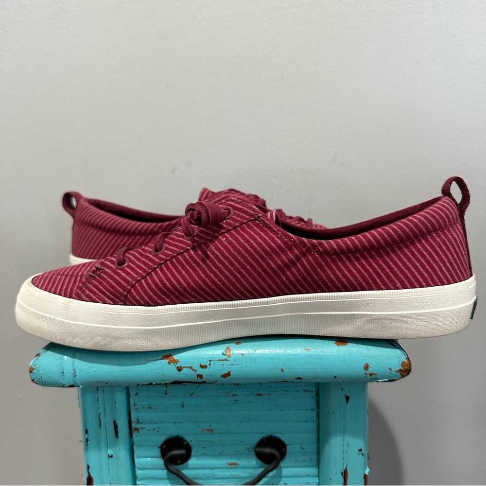 Sperry Crest Vibe Cotton Rip Pink Sneakers Size 10 - Picture 6 of 13